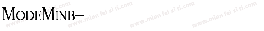 ModeMinb字体转换
