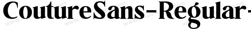 CoutureSans-Regular字体转换