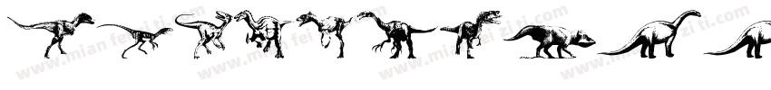 dinosaur字体转换