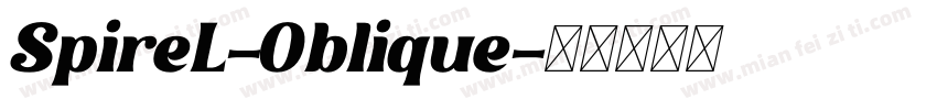 SpireL-Oblique字体转换