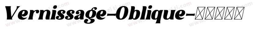 Vernissage-Oblique字体转换