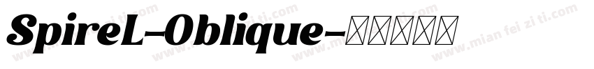 SpireL-Oblique字体转换