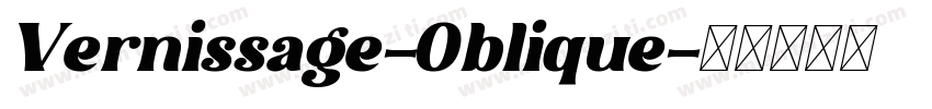 Vernissage-Oblique字体转换