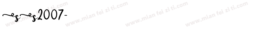 SS2007字体转换