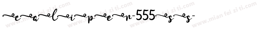 CALIPER-555SS字体转换