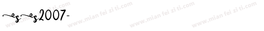 SS2007字体转换