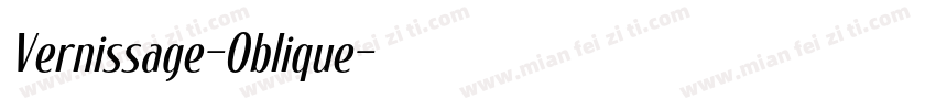 Vernissage-Oblique字体转换