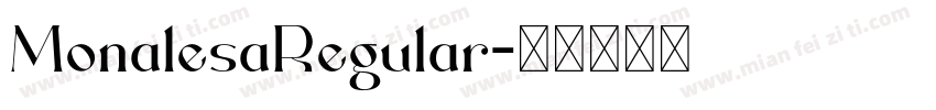 MonalesaRegular字体转换