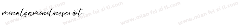 monalisamonolinescript字体转换