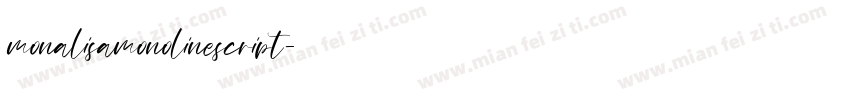 monalisamonolinescript字体转换