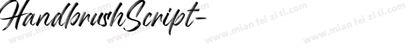HandbrushScript字体转换