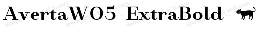 AvertaW05-ExtraBold字体转换