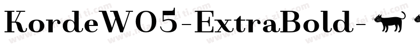 KordeW05-ExtraBold字体转换