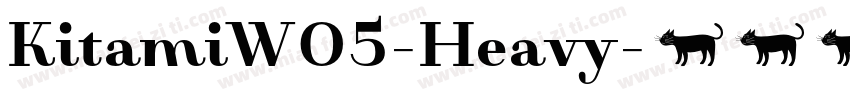 KitamiW05-Heavy字体转换