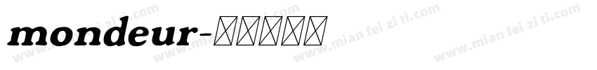 mondeur字体转换