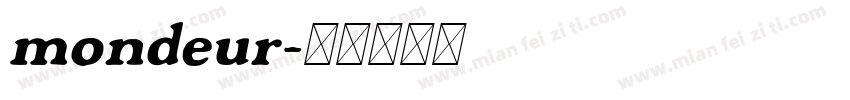 mondeur字体转换