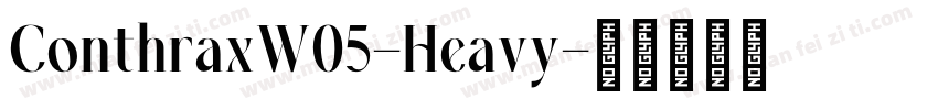 ConthraxW05-Heavy字体转换