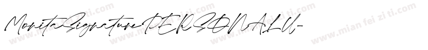 MonitaSignaturePERSONALU字体转换