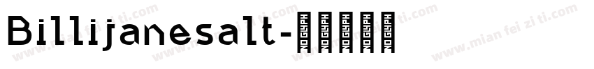 Billijanesalt字体转换