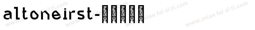 altoneirst字体转换