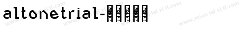 altonetrial字体转换