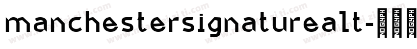 manchestersignaturealt字体转换