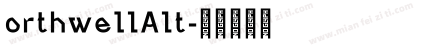 orthwellAlt字体转换
