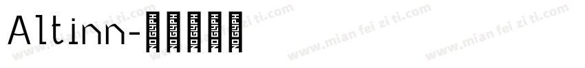 Altinn字体转换