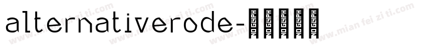 alternativerode字体转换
