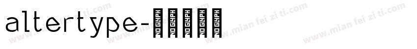 altertype字体转换