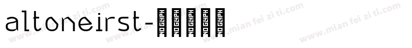altoneirst字体转换