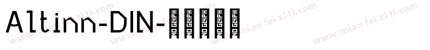 Altinn-DIN字体转换