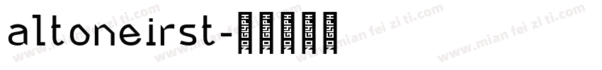 altoneirst字体转换