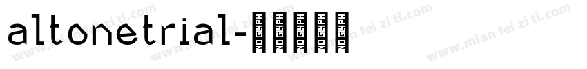 altonetrial字体转换