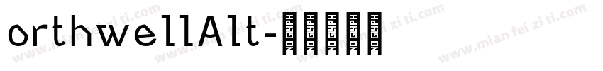 orthwellAlt字体转换