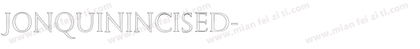 JonquinIncised字体转换