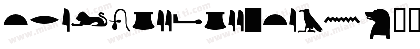 TrilogyEgyptian字体转换