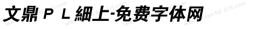 文鼎ＰＬ細上字体转换