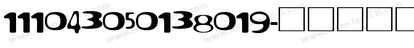 111043050138019字体转换