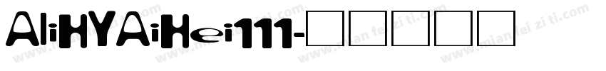 AliHYAiHei111字体转换