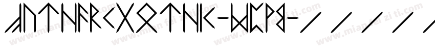 FutharkGothic-MpvB字体转换