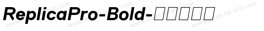 ReplicaPro-Bold字体转换