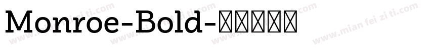 Monroe-Bold字体转换