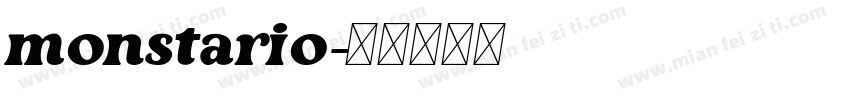 monstario字体转换