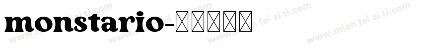monstario字体转换