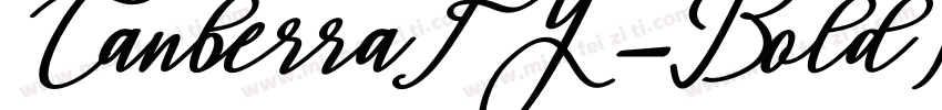 CanberraFY-BoldItalic字体转换
