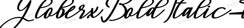 GloberxBoldItalic字体转换