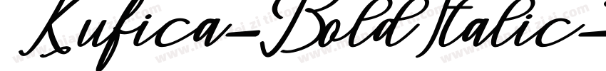 Kufica-BoldItalic字体转换