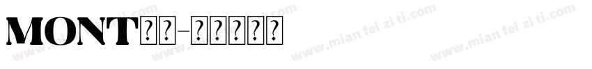mont字体字体转换