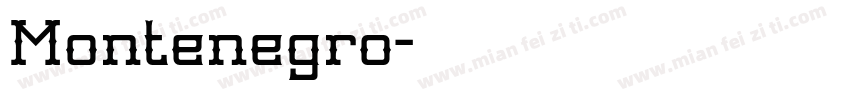 Montenegro字体转换